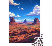 Utah Nature Pixel Art 1000-Piece Puzzle for Adults, 38x26cm/1000pcs, Clean White Card Pieces for Sorting; to Finish in A Few Relaxed Sessions