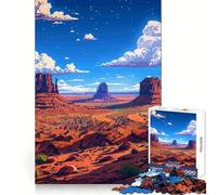 Utah Nature Pixel Art 1000 Pieces Jigsaw Puzzles for Adults Boost Memory Gentle Pastime Quality Cut Nice Gift (50x75cm)