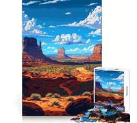 Utah Nature Pixel Art 1000 Pieces Puzzles for Adults Logical Think Leisure Activity Neat Cut Birthday Present (38x52cm)