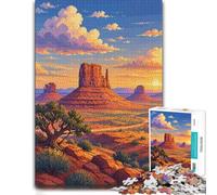 Utah Pixel Art Picture Wood Puzzle, Adults, 1000 Pieces | A focused indoor hobby - a simple way to organise the image alone or together.