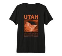 Utah Sacred Shape & Silence Held Since 1896 Vintage Art Premium T-Shirt