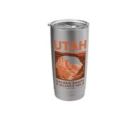 Utah Sacred Shape & Silence Held Since 1896 Vintage Art Stainless Steel Insulated Tumbler
