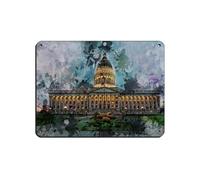 Utah State Capitol Building Poster Tin Sign Vintage Metal Pub Club Cafe Bar Home Wall Art Decoration Poster Retro 12x16inch(30x40cm)