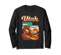 Utah State Desert Sunset Arches National Park Landscape Long Sleeve T-Shirt