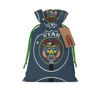 Utah State Drawstring Gift Bags Small Item Treats Wrapping Storage Bags Christmas Birthday Party Holiday