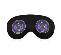 Utah State Flag Lightweight Sleep Masks Funny Blocking Eye Mask for Sleeping with Adjustable Strap