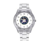 Utah State Logo Classic Wrist Watches for Men Casual Business Watch Stainless Steel Band for Boyfriend Father