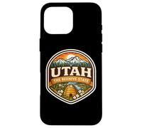 Utah The Beehive State Souvenir Visitor Trip Memorabilia Case for iPhone 16 Pro Max