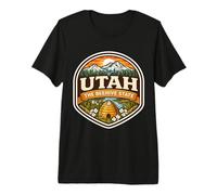 Utah The Beehive State Souvenir Visitor Trip Memorabilia Premium T-Shirt