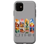 Utah, Watercolor Desert Design, Hiking, Cactus, Travel Case for iPhone 11