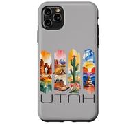 Utah, Watercolor Desert Design, Hiking, Cactus, Travel Case for iPhone 11 Pro Max