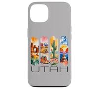 Utah, Watercolor Desert Design, Hiking, Cactus, Travel Case for iPhone 13