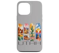 Utah, Watercolor Desert Design, Hiking, Cactus, Travel Case for iPhone 13 Pro Max