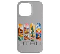 Utah, Watercolor Desert Design, Hiking, Cactus, Travel Case for iPhone 14 Pro Max