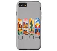 Utah, Watercolor Desert Design, Hiking, Cactus, Travel Case for iPhone SE (2020) / 7/8