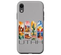 Utah, Watercolor Desert Design, Hiking, Cactus, Travel Case for iPhone XR