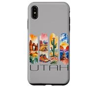 Utah, Watercolor Desert Design, Hiking, Cactus, Travel Case for iPhone XS Max