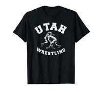 Utah Wrestling 80s Distressed Retro Freestyle Wrestlers T-Shirt