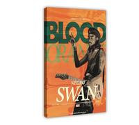 utahcr Blood Orange Negro Swan Poster Canvas Poster Wall Art Decor Print Picture Paintings for Living Room Bedroom Decoration 16x24inch(40x60cm)