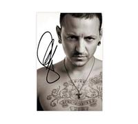 utahcr Chester Bennington Poster Canvas Poster Wall Art Decor Print Picture Paintings for Living Room Bedroom Decoration 12x18inch(30x45cm)