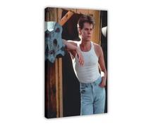 utahcr Footloose Kevin Bacon White Tank Top Movie Poster Canvas Poster Wall Art Decor Print Picture Paintings for Living Room Bedroom Decoration 20x30inch(50x75cm)