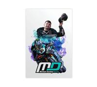 utahcr Michael Dunlop Road Racing Poster Canvas Poster Wall Art Decor Print Picture Paintings for Living Room Bedroom Decoration 12x18inch(30x45cm)