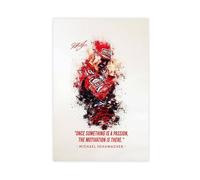 utahcr Michael Schumacher Poster Canvas Poster Bedroom Decor Landscape Office Room Decor Gift 12x18inch(30x45cm)