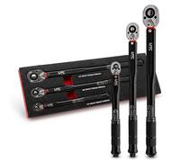 UTC Torque Wrench Set 3pc 2 230Nm 1/4in 3/8in 1/2in Drive ISO 6789 Calibrated ±4 Accuracy Fastener Tightening Automotive Mechanical Professional Workshop Use 810089-UTC