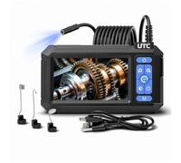 UTC Video Scope 4.3in LCD Inspection Camera 8mm Flexible Probe IP67 Waterproof Borescope HD Imaging Fault Diagnosis Pipes Drains Engine Internal Inspection Professional Workshop Use 820037-UTC