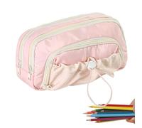 ute Drawstring Pencil Pouch, Large Capacity Waterproof Stationery Organizer for Students Teens Boys and Girls, Travel Ready Pencil Case Bag for School Study Desk Office Supplies