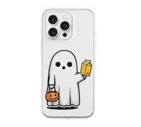 Сute Ghost Halloween Diet Slim Phone Cases Cover Compatible with iPhone 16/16 Plus/16 Pro/16 Pro Max/16 E