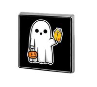 Сute Ghost Halloween Diet Trendy 1″ Metal Badge Brooch Pin Tie Decor Clothes Hat Bags Accessory