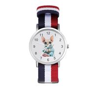 Сute Sphinx Cat Knitting A Sweater Classic Braided Strap Watches for Women Trendy Quartz Watch