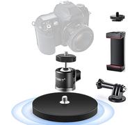 UTEBIT Camera Magnetic Holder with 360° Rotating Ball Head, Aluminium Alloy & Rubber Coating Tripod Holder