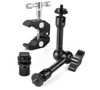 UTEBIT Magic Arm, 9 inch Articulating Friction Arm with Super Crab Clamp and 1/4" Cold Shoe Mount, Magic DSLR Tripod Arms Kit for Photography, Video, Camera Rig, LED Light, LCD Monitor, Flash Light