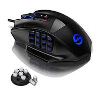 UtechSmart Venus Gaming Mouse RGB Wired, 16400 DPI High Precision Laser Programmable MMO Computer Gaming Mice [IGN's Recommendation]