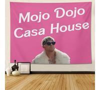 UTELKA Mojo Dojo Casa House Tapestry Funny Meme Tapestries Flag Banner Wall Hanging for College Dorm Bedroom Living Room Apartment Dormitory Party Decoration 60"x40"