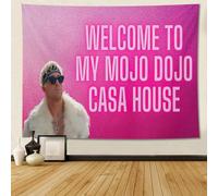 UTELKA Welcome To My Mojo Dojo Casa House Tapestry Funny Meme Tapestries Flag Banner Wall Hanging for College Dorm Bedroom Living Room Dormitory Apartment Home Decor 40"x30"