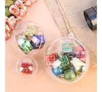 Uten 20p Christmas Balls Christmas Tree Decorations Clear Balls DIY Wedding Party Decor(50mm)