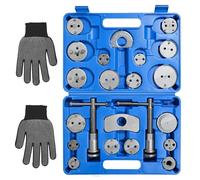 Uten Brake Calliper Tool Sets Disc Brake Pad and Caliper Service Tool Kit, Universal Disc Brake Caliper Wind Back Tool for Brake Pad Replacement Reset 22 Pieces