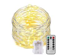 Uten Christmas Fairy String Lights 10M 100 LED Copper Wire Light Battery Powered Warm White Festival Decorations Party Wedding Indoor Outdoor