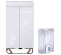 Uten Clothes Dryer Electric Indoor, 2-Tier Heated Clothes Airer, Foldable Dryer Wardrobe Drying Rack with storage Bag, 1500w Quick Dry for All Fabrics, Suitable for Home
