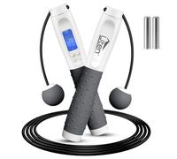 Uten Skipping Rope Adult Fitness, Digital Jump Rope with Counter for Women Men and Kids, Weighted Handles Silicone Workout Exercise Boxing Training