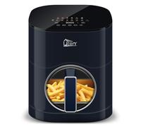 Uten Dual Blaze Air Fryer 5.5L Visual Window, Color Screen, 14 Pre Menus, Delayed Start, Stainless Oil Net, 2 Fast Heaters Independently Controllable, No Flip Food, Oil Free, Enery Save, Fast Cooking