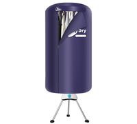 Uten Electric Clothes Dryer, Portable Clothes Dryer Indoor, 1000W 2-Tier Detachable Heated Clothes Drying Rack without Occupying Space with Time Setting for Home Apartment Laundry