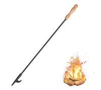 Uten Fire Pit Poker 32in Long, Removable Design Fire Poker, Fireplace Accessories, Solid Steel Heavy Duty, Outdoor Camping Accessory, for Fireplaces Wood Stoves Fire Pits Campfires