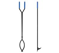 Uten Fire Poker Set with 39.4"/100cm Fire Poker & 37.6"/99.5cm Fire Tongs, Large Heavy-Duty Fireplace Accessories, Fireplace Tool Set, Fireside Companion, Indoor Fireplace, Outdoor Campfires