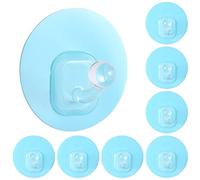 Uten Hooks for Hanging, Adhesive Hooks Heavy Duty, Hanging up to 5KG, for Wall, Door, Coat, Hat in Bathroom Living Room Kitchen, Blue, 10 Pack
