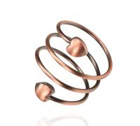UtenoTureH Copper Rings, 99% Pure Copper Adjustable Magnetic Ring for Women, Fahion Jewelry Gifts (C)