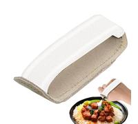 Utensil Cuff - 3.54 X 1.18 X 0.39 Inch Leather Kitchen Utensil Holder | Silicone Handle For Forks, Spoons & Knives | Hands Free Cooking Aid For Home, Kitchen